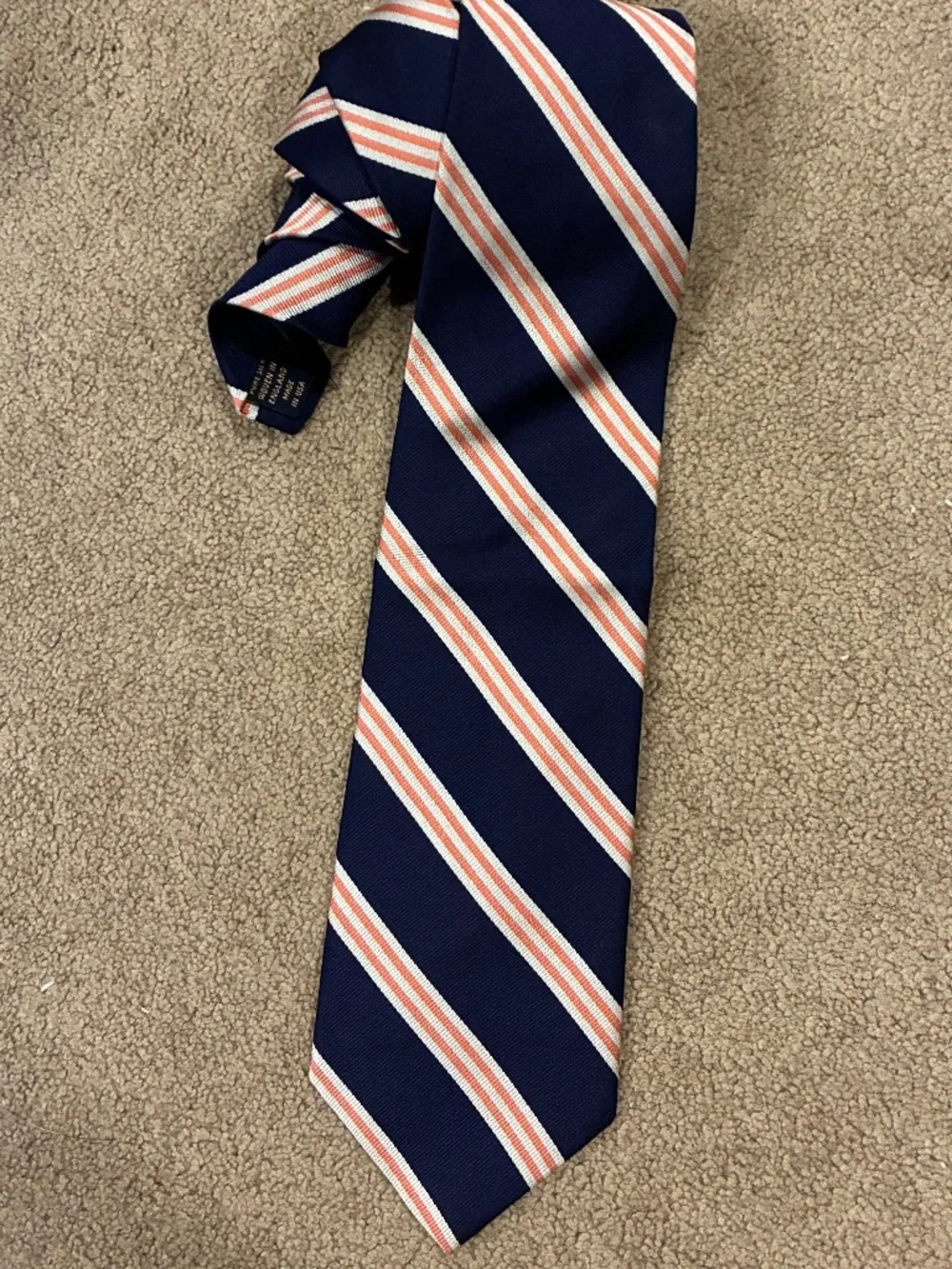 Brooks Brothers men’s Blue and Pink Striped Silk Tie